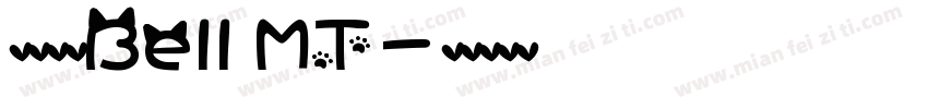 英文字体Bell MT字体转换